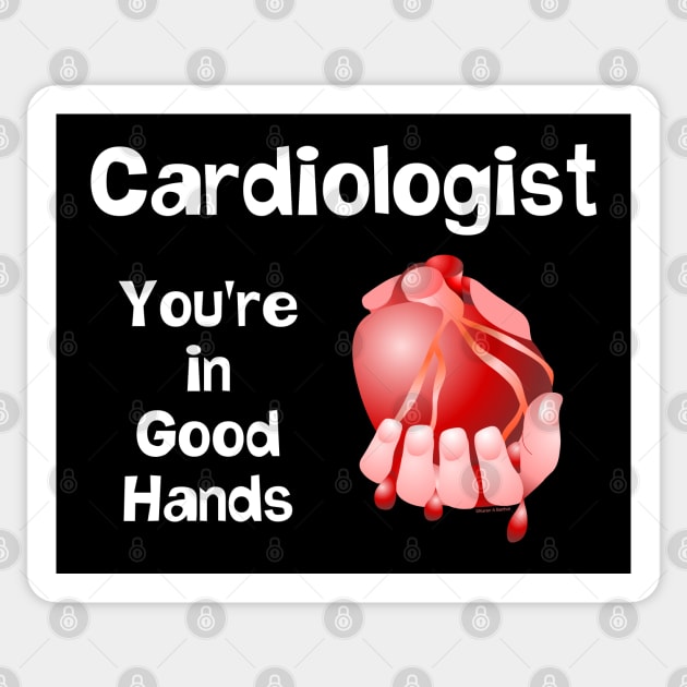 Cardiologist Good Hands White Text Sticker by Barthol Graphics